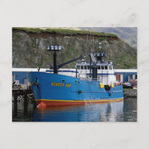 Beauty Bay, Crab Boat in de Nederlandse haven, Ala Briefkaart