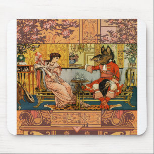 Beauty Beast Classic Art Illustratie Muismat