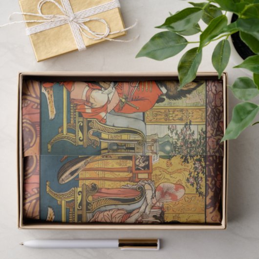 Beauty Beast Classic Art Illustratie Tissuepapier (Geschenk)