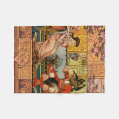 Beauty Beast Classic Sprookjesfiguren Fleece Deken (Voorkant (Horizontaal))