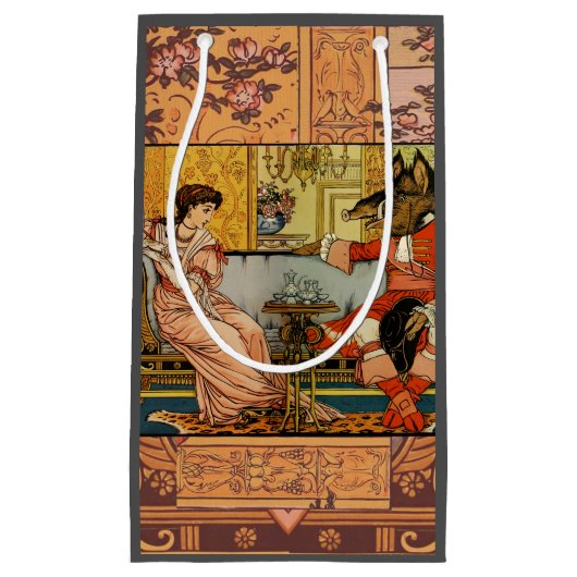 Beauty Beast Classic Sprookjesfiguren Klein Cadeauzakje (Voorkant)