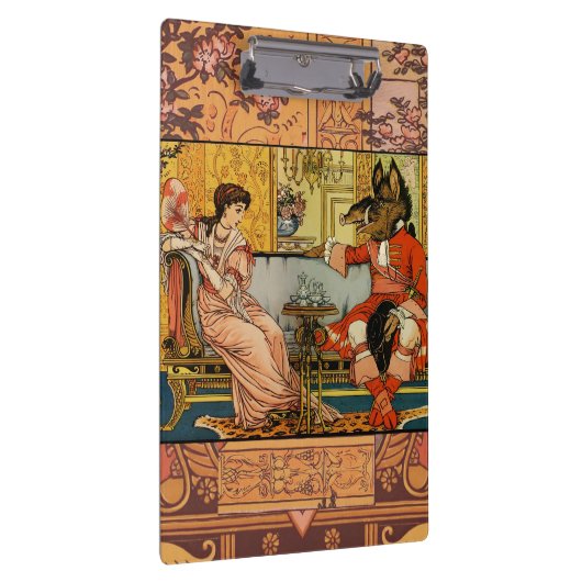 Beauty Beast Classic Sprookjesfiguren Klembord (Rechts)