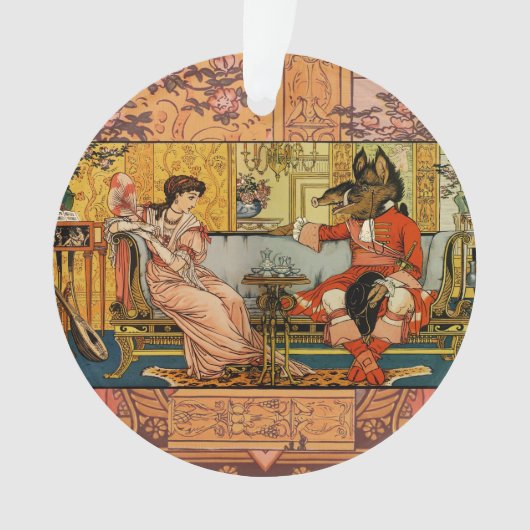 Beauty Beast Classic Sprookjesfiguren Ornament (voorkant)