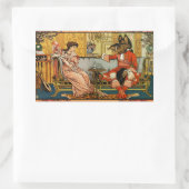 Beauty Beast Classic Sprookjesfiguren Rechthoekige Sticker (Tas)