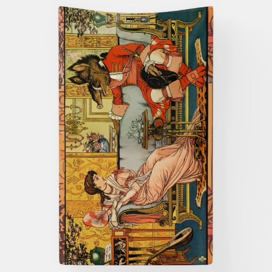 Beauty Beast Classic Sprookjesfiguren Spandoek (Verticaal)