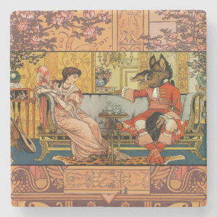 Beauty Beast Classic Sprookjesfiguren Stenen Onderzetter