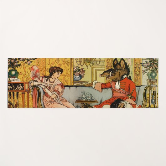 Beauty Beast Classic Sprookjesfiguren Yogamat (Voorkant (horizontaal))