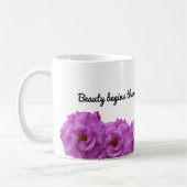 Beauty Begins – Inspirerend Bloemen Mok (Links)