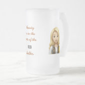 Beauty Beholder Beer Stein Matglas Bierpul (Voorkant rechts)