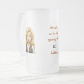 Beauty Beholder Beer Stein Matglas Bierpul (Voorkant links)