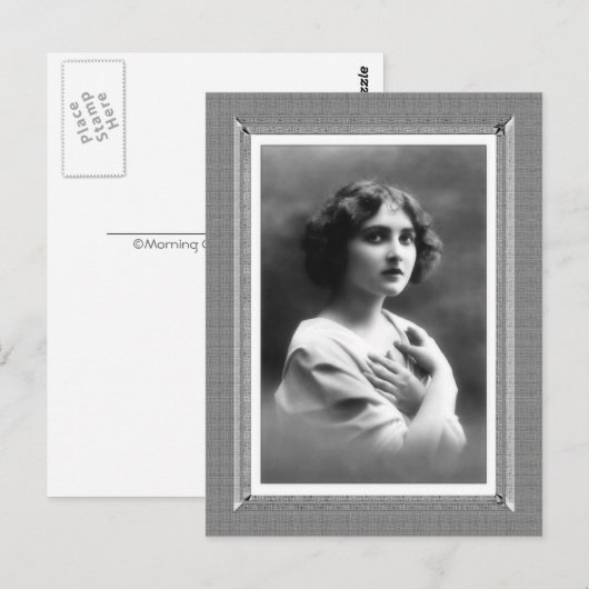  Beauty - Bewaakte Hart - in zwart-wit Briefkaart (Voorkant / Achterkant)