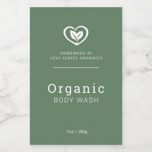 Beauty biologische beauty biologische bladeren log wijn etiket (Enkel label)