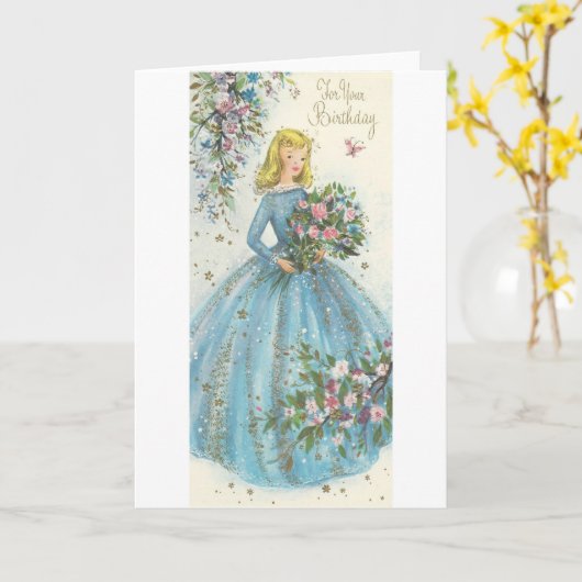  Beauty Birthday Kaart (Gele Bloem)