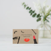 Beauty Biz Wimpers Lippen Mascara Make-up Artist I Visitekaartje (Staand voorkant)