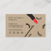 Beauty Biz Wimpers Lippen Mascara Make-up Artist I Visitekaartje (Achterkant)
