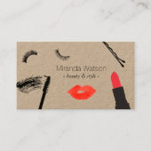 Beauty Biz Wimpers Lippen Mascara Make-up Artist I Visitekaartje (Voorkant)