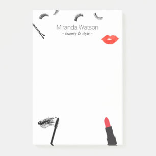 Beauty Biz Wimpers Lips Mascara Make-up Artiest Post-it® Notes