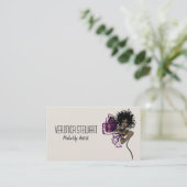 Beauty Black Lady Butterfly Visitekaartje (Staand voorkant)