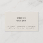 Beauty Black Lady Butterfly Visitekaartje (Achterkant)