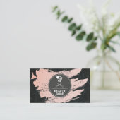 Beauty Black Marble | Haarstylist make-up artist Visitekaartje (Staand voorkant)