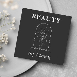 Beauty Blogger Keltische Hand Holding Flower Magic Vierkante Visitekaartje