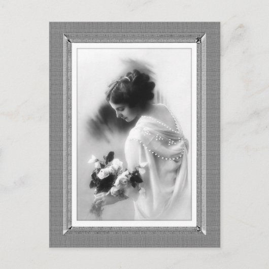  Beauty - Boeket - in zwart-wit Briefkaart (Voorkant)