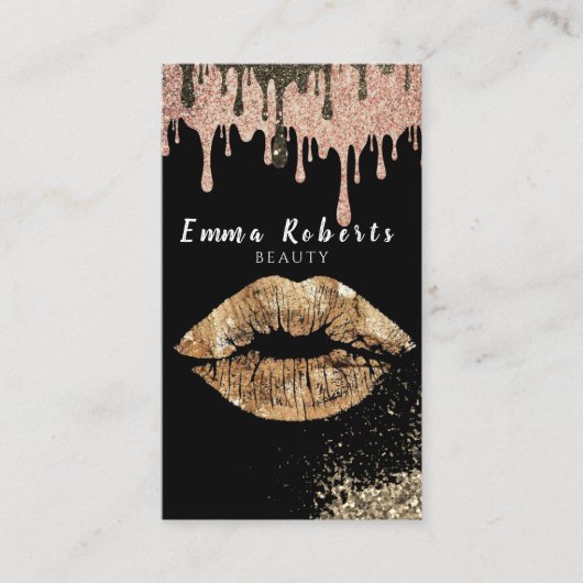 Beauty Bokeh Shine Glitter Sparking Visitekaartje (Voorkant)