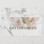 Beauty Boutique Marmeren Bloem Deluxe Design Gift Bedankkaart (Voorkant / Achterkant)