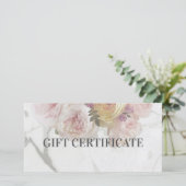 Beauty Boutique Marmeren Bloem Deluxe Design Gift Bedankkaart (Staand voorkant)