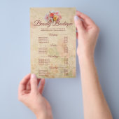 Beauty Boutique  prijslijst Flyer (Hand)