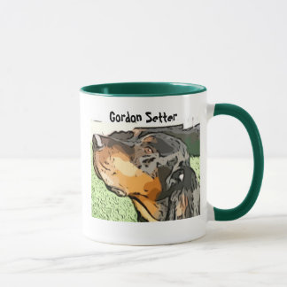 Beauty, Brains, Birdsense Gordon Setter Ceramc Mug Mok