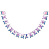 Beauty Brunch|Paars|Blue & White Sparkles Spa Vlaggetjes (Alle)