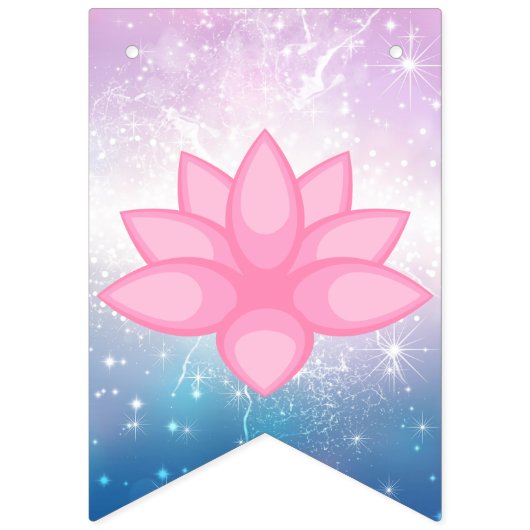 Beauty Brunch|Paars|Blue & White Sparkles Spa Vlaggetjes (Eerste vlag)