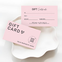 Beauty Business Promotional Gift Certificate Contactkaartje