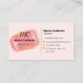 beauty_bussinesCard Visitekaartje (Achterkant)