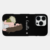 Beauty & Bytes Bloemrijke charme iPhone Hoesje (Achterkant horizontaal)
