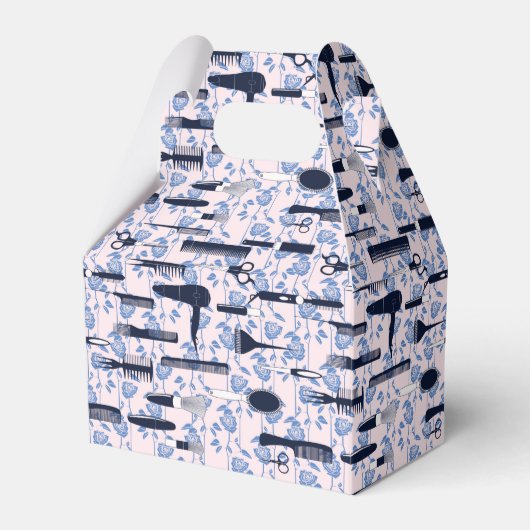 Beauty Care Blue Roos Patroon Bedankdoosjes (Voorkant Zijde)