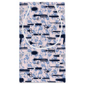 Beauty Care Blue Roos Patroon Klein Cadeauzakje (Achterkant)