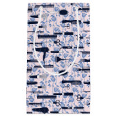 Beauty Care Blue Roos Patroon Klein Cadeauzakje (Voorkant)