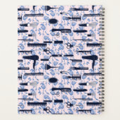 Beauty Care Blue Roos Patroon Planner (Achterkant)