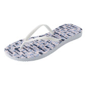 Beauty Care Blue Roos Patroon Teenslippers (Schuin)