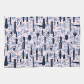 Beauty Care Blue Roos Patroon Theedoek (Horizontaal)