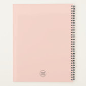 Beauty chic gouden uur roze Logo Business Planner (Achterkant)