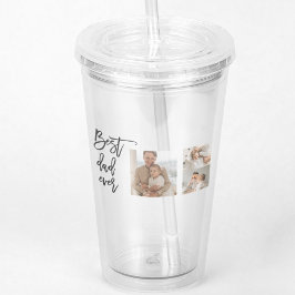 Beauty Collage Foto Best Pap Ever Gift Acryl Drinkbeker