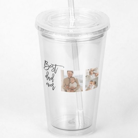 Beauty Collage Foto Best Pap Ever Gift Acryl Drinkbeker