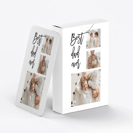Beauty Collage Foto Best Pap Ever Gift Pokerkaarten
