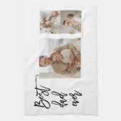 Beauty Collage Foto Best Pap Ever Gift Theedoek (Verticaal)