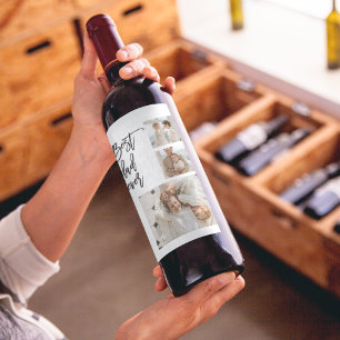 Beauty Collage Foto Best Pap Ever Gift Wijn Etiket