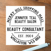 Beauty Consultant Rubber Stamp Rubberstempel