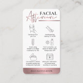 Beauty Copper Roos Gold Logo nazorg Visitekaartje (Voorkant)